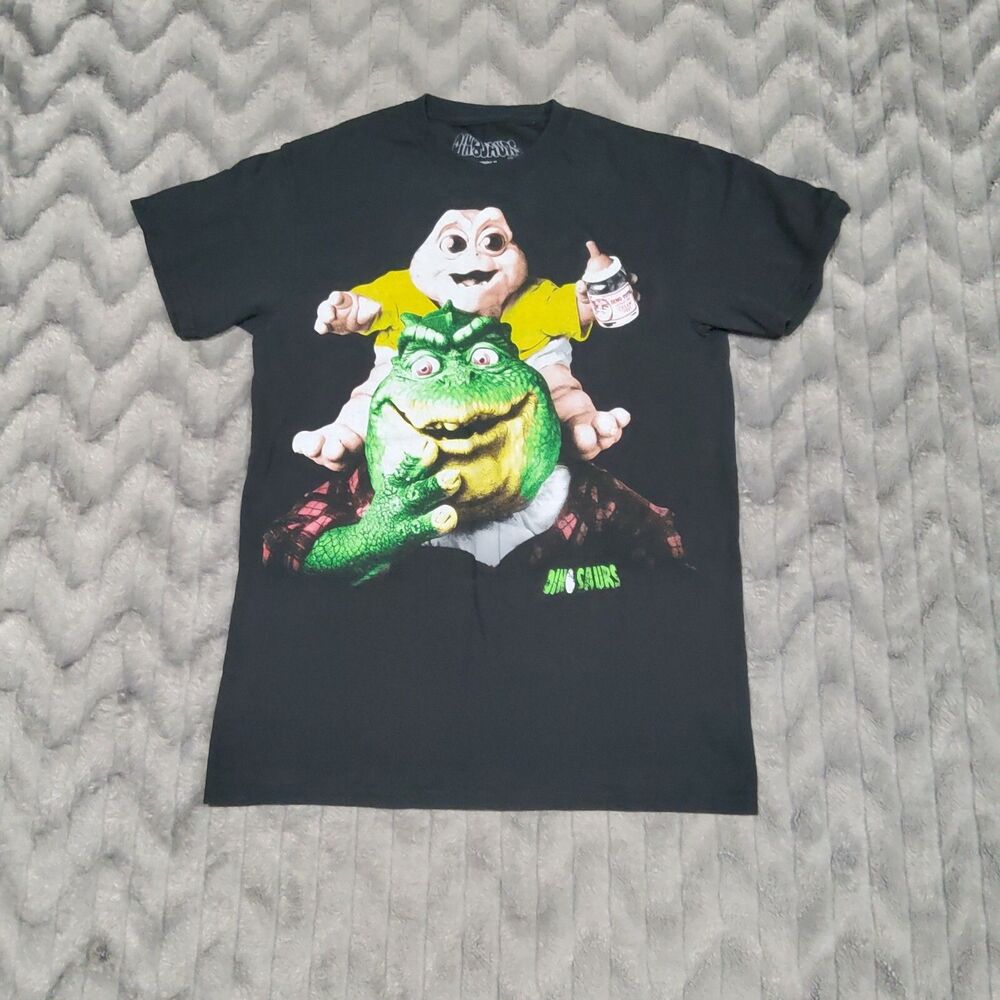 Dinosaurs Ripple Junction Mens S Black Graphic T Shirt